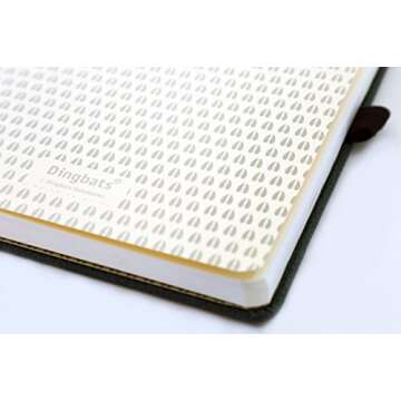 Dingbats* - Wildlife Lined Extra Large A4 Notebook - PU Leather Hardcover Journal for Work, Writing - Pocket, Elastic Closure, Pen Holder, Bookmark