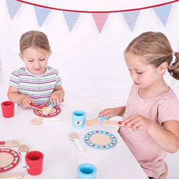 Bigjigs Toys Eco-Friendly Tea Set for Kids