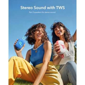 Soundcore Select 4 Go Bluetooth Speaker by Anker, Mini Portable, Up to 20 H Playtime, IP67 Waterproof and Dustproof, Floatable, Powerful Sound, Ideal for Indoors and Outdoors, Hiking- Blue (Renewed)