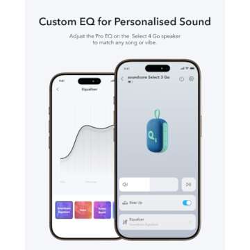 Soundcore Select 4 Go Bluetooth Speaker by Anker, Mini Portable, Up to 20 H Playtime, IP67 Waterproof and Dustproof, Floatable, Powerful Sound, Ideal for Indoors and Outdoors, Hiking- Blue (Renewed)