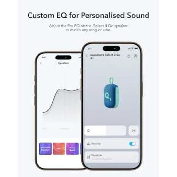 Soundcore Select 4 Go Bluetooth Speaker by Anker, Mini Portable, Up to 20 H Playtime, IP67 Waterproof and Dustproof, Floatable, Powerful Sound, Ideal for Indoors and Outdoors, Hiking- Blue (Renewed)