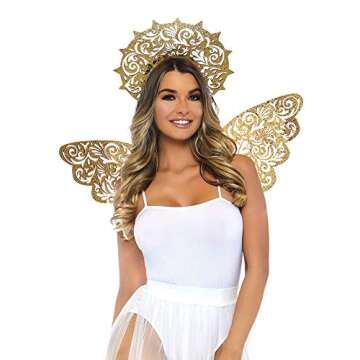 Leg Avenue Golden Angel Costume Kit for Festivals