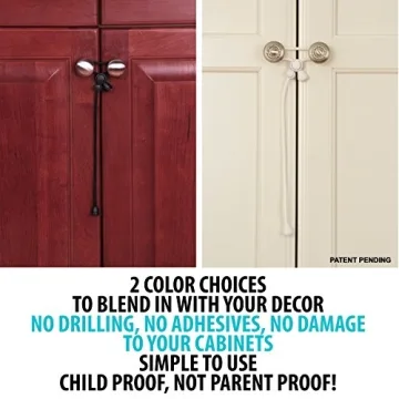 Kiscords Baby Safety Cabinet Locks No Drill and Easy Use