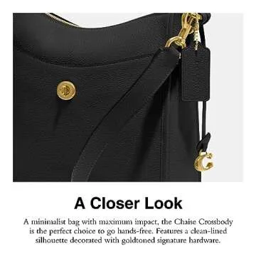 COACH Chaise Crossbody Bag - Stylish Pebble Leather