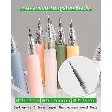 Oythiem Knife Pen Craft Cutter - Precision Tungsten Refillable