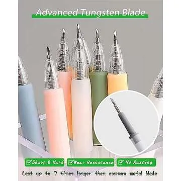 Oythiem Knife Pen Craft Cutter - Precision Tungsten Refillable