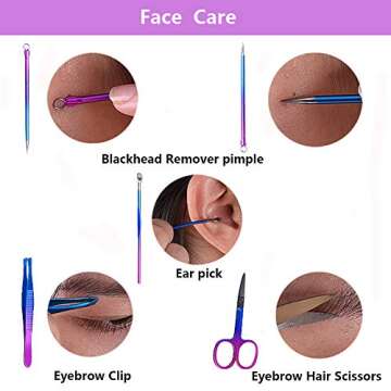 Stylish 10 PCS Manicure Set for All Ages