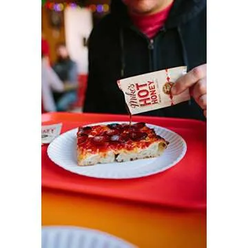 Mike's Hot Honey 0.75 oz Squeeze Pack (12 Pack) Spicy & Sweet Sustainably Sourced 100% Real Honey Paleo & Gluten-Free Perfect on Pizza, BBQ, & More