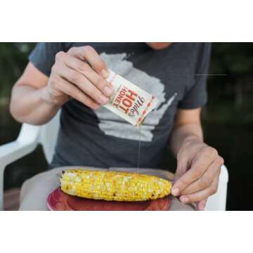 Mike's Hot Honey 0.75 oz Squeeze Pack (12 Pack) Spicy & Sweet Sustainably Sourced 100% Real Honey Paleo & Gluten-Free Perfect on Pizza, BBQ, & More