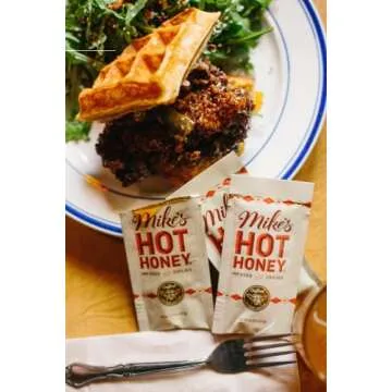 Mike's Hot Honey 0.75 oz Squeeze Pack (12 Pack) Spicy & Sweet Sustainably Sourced 100% Real Honey Paleo & Gluten-Free Perfect on Pizza, BBQ, & More