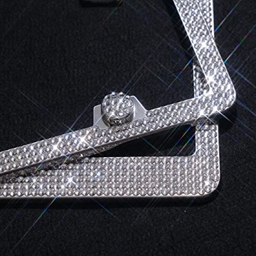 Sparkly Rhinestone License Plate Frames - Stylish & Durable