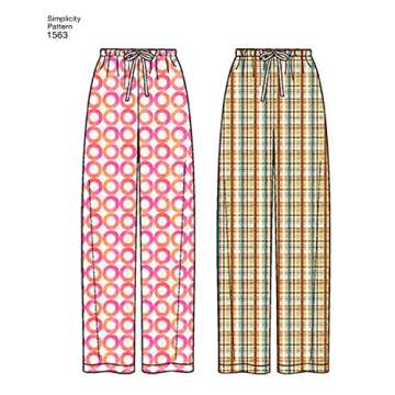 Simplicity US1563A Family Pajama Sewing Pattern Kit
