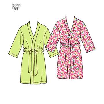 Simplicity US1563A Family Pajama Sewing Pattern Kit