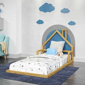 P'kolino Casita House Twin Floor Bed - Montessori Design