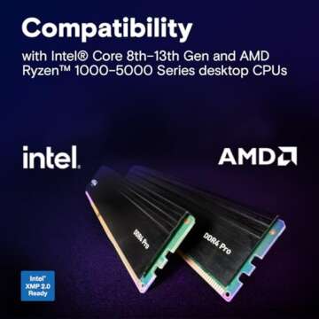 Crucial Pro RAM 32GB Kit 3200MHz Desktop Memory Upgrade