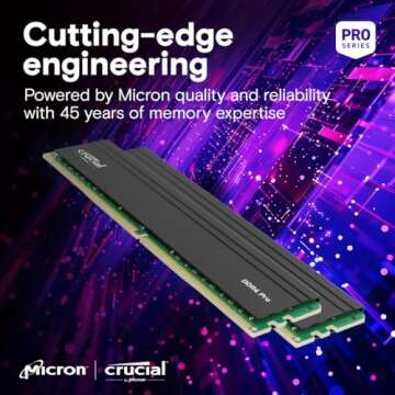 Crucial Pro RAM 32GB Kit 3200MHz Desktop Memory Upgrade
