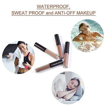 Effie Lancelot Waterproof Liquid Eyebrow Gels-24Hours Long Lasting Smudge-Proof Tinted Makeup Color Brow Gel-Brunette