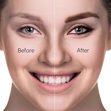 Effie Lancelot Waterproof Liquid Eyebrow Gels-24Hours Long Lasting Smudge-Proof Tinted Makeup Color Brow Gel-Brunette