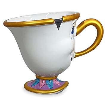 Charming Ceramic Disney Chip Mug from Beauty and the Beast