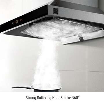 FOTILE EMS9018 Wall-mount Range Hood with Touchscreen