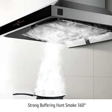 FOTILE EMS9018 Wall-mount Range Hood with Touchscreen