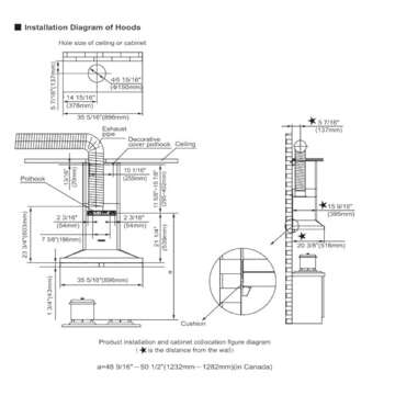 FOTILE EMS9018 Wall-mount Range Hood with Touchscreen