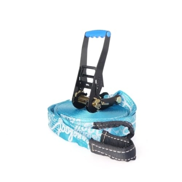 Barefoot Slackline Kit 60ft for Kids and Adults Fun