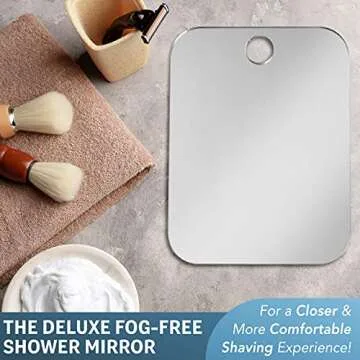 Shave Well Deluxe Fogless Shower Bathroom Mirror