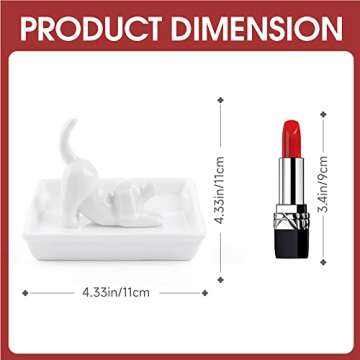 Dog Mom Gifts for Women, Elegant Ring Holder Dish