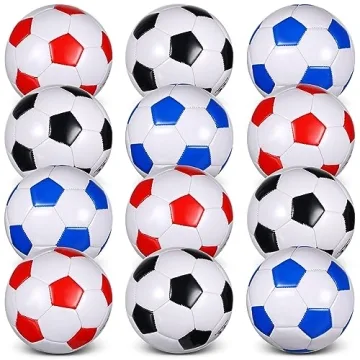 Libima 12 Pcs Soccer Balls with Pump - Official Size 5 for Kids & Adults