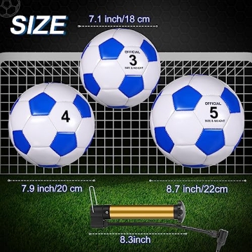 Libima 12 Pcs Soccer Balls with Pump - Size 5 for All Ages