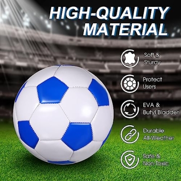 Libima 12 Pcs Soccer Balls with Pump - Size 5 for All Ages