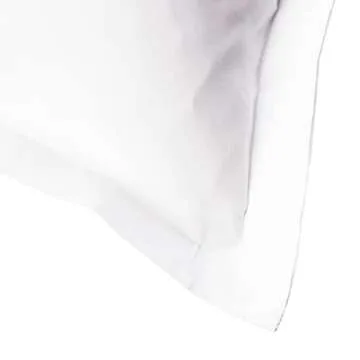 BEDSUM 100% Brushed Microfiber King Pillow Shams Set of 2, Super Soft and Cozy, Wrinkle, Fade, Stain Resistant 20x36 Oxford Pillowcases, 20x36 Inches, White