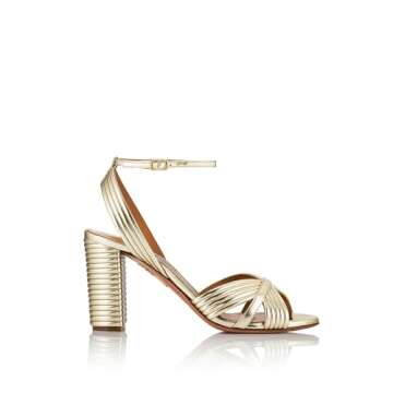 Aquazzura Very Sundance Sandal 85 - Light Gold - Elegance Meets Comfort in Style