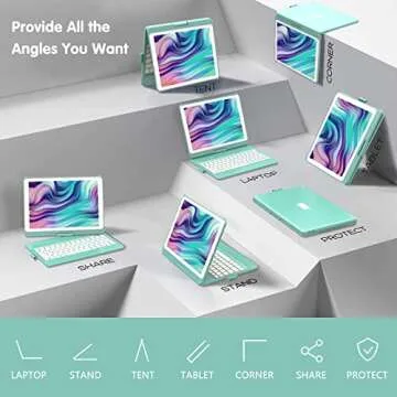 Keyboard Case for iPad 9th Gen with Backlit Keyboard