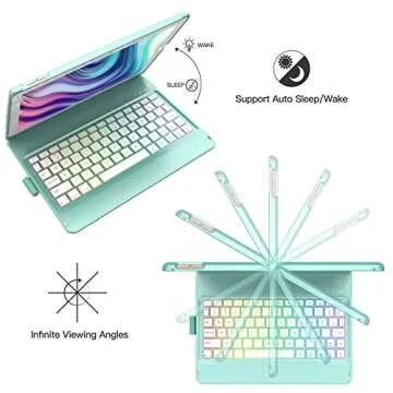 Keyboard Case for iPad 9th Gen with Backlit Keyboard