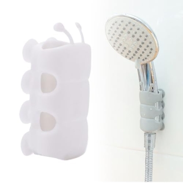 Silicone Shower Head Holder - Adjustable Non-Drilling Suction Cup for All Heights