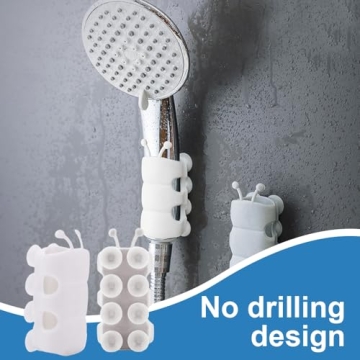 Versatile Silicone Shower Head Holder for Convenient Showering