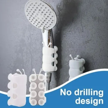 Versatile Silicone Shower Head Holder for Convenient Showering