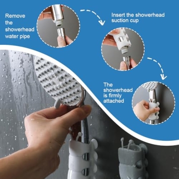 Versatile Silicone Shower Head Holder for Convenient Showering