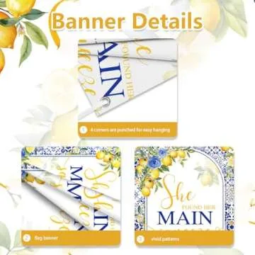 Royal Blue Yellow Balloons Arch Kit for Bridal Showers