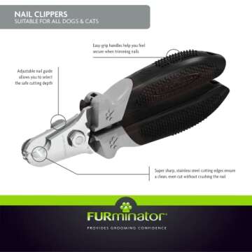 FURminator Nail Clippers for Easy Pet Grooming