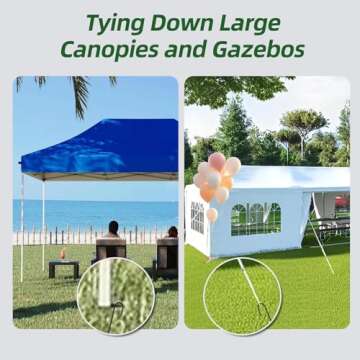 Heavy Duty Besitu 12 Inch Ground Stakes for Outdoor Use