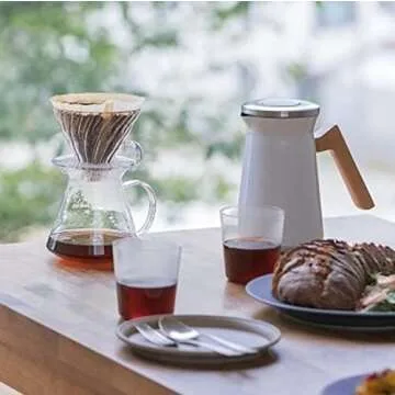 Hario "Simply Hario" V60 Glass Pour Over Coffee Set, Size 02