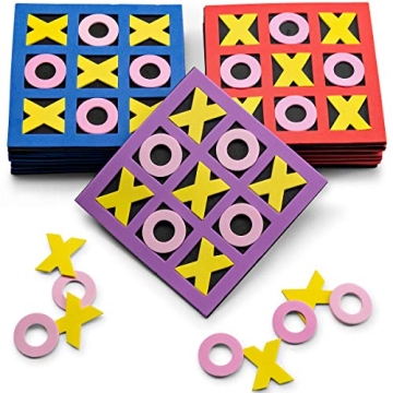 Tic Tac Toe Mini Game Pack of 24 for Kids Fun