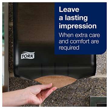 Tork Multifold Hand Towel, Natural, 100% recycled, FSC certified, Compatible with H2 Dispensers, 16 packs x 250 sheets (MK520A)