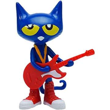 Pete the Cat Collectible Figure Pack - Includes 4 Pete the Cat Figurines, 3 Inches - For Ages 3 Plus