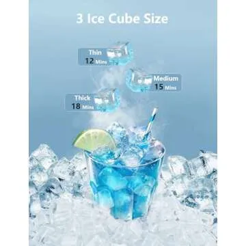 Coolski Commercial Ice Maker 100Lbs/24H for Home & Biz