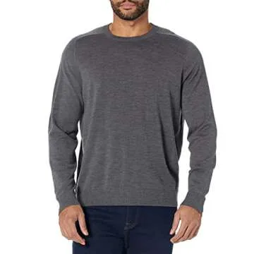 Amazon Essentials Men's Merino Wool Crewneck Sweater