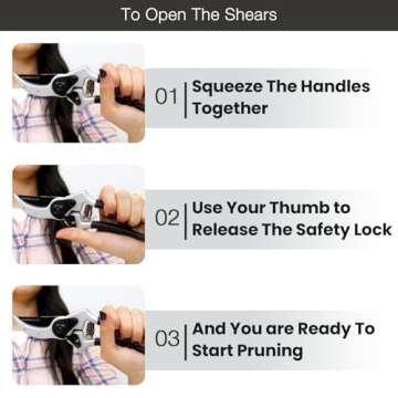 Razor Sharp Bypass Pruning Shears - Lifetime Warranty